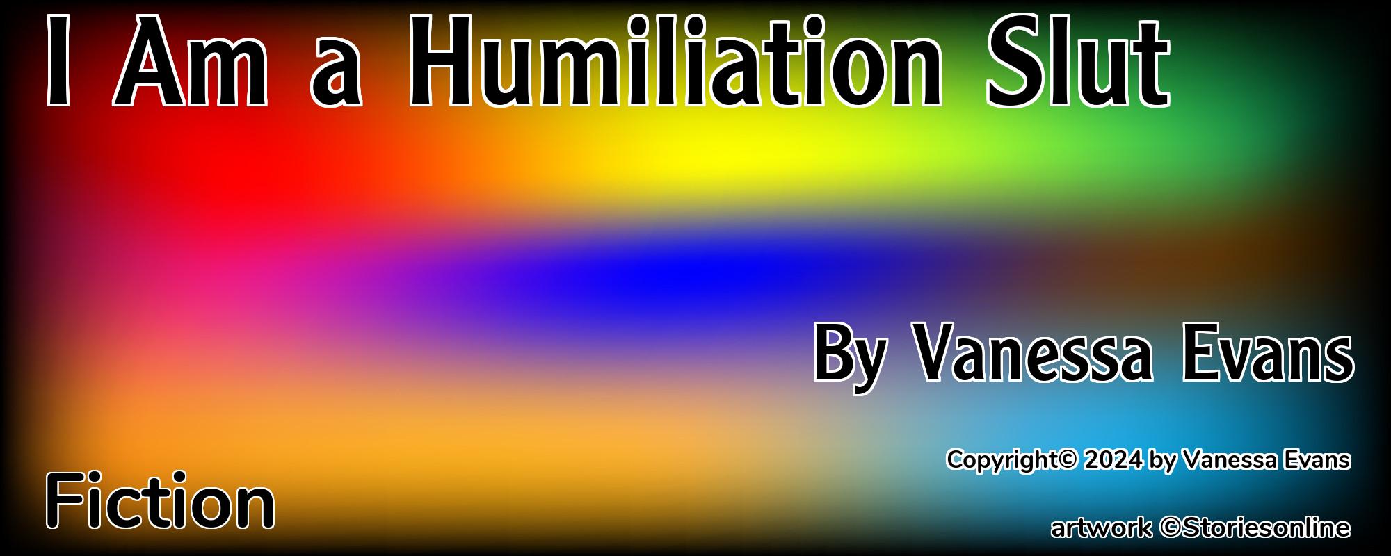 I Am a Humiliation Slut - Cover