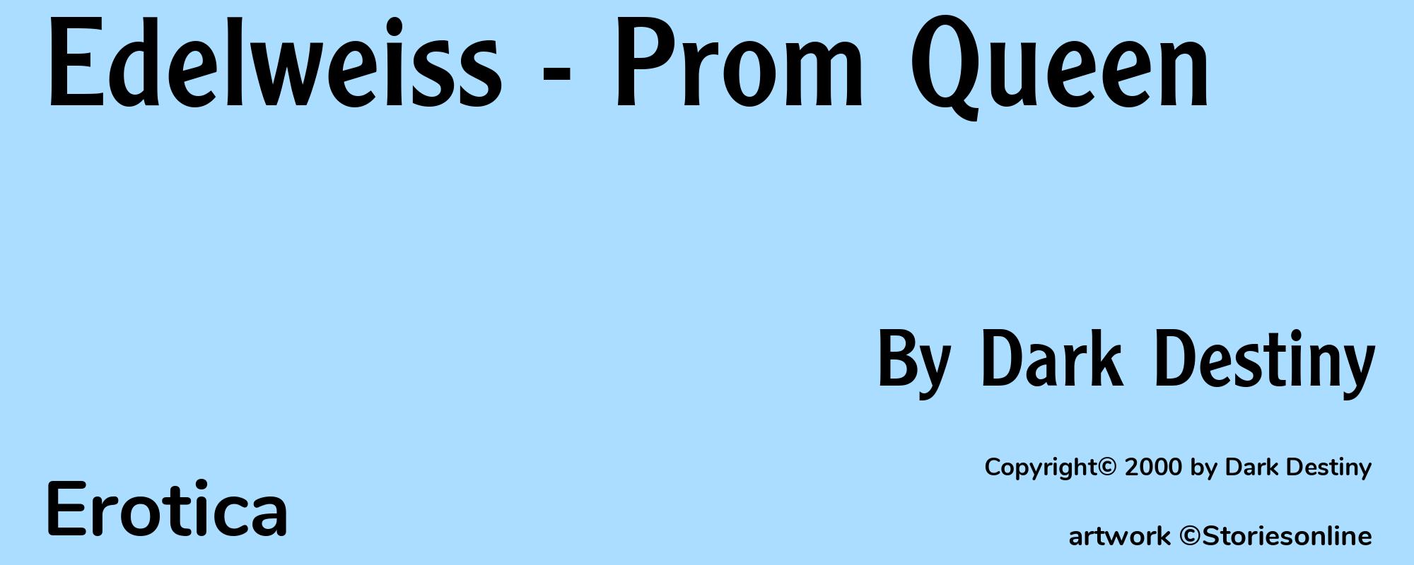 Edelweiss - Prom Queen - Cover