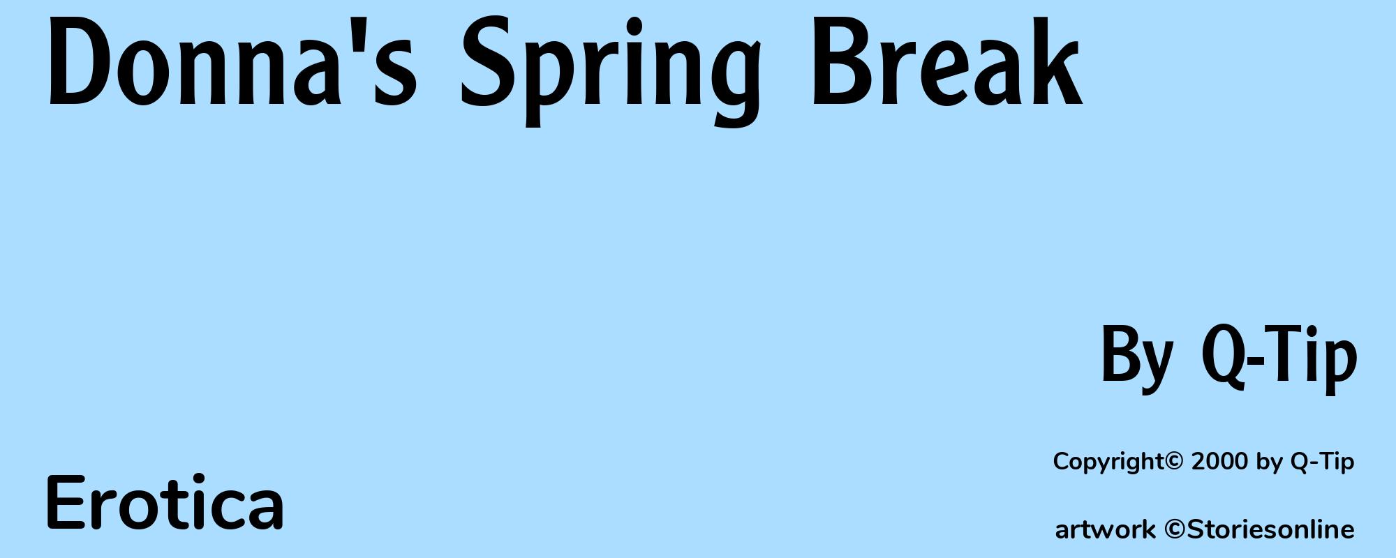 Donna's Spring Break - Cover