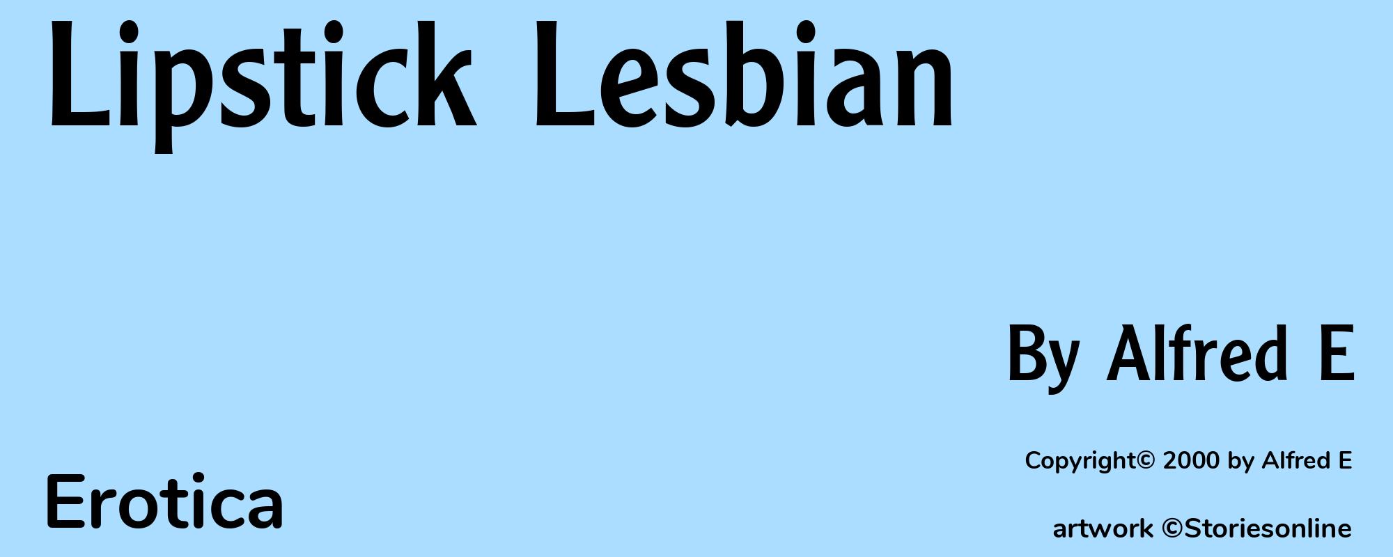 Lipstick Lesbian - Cover