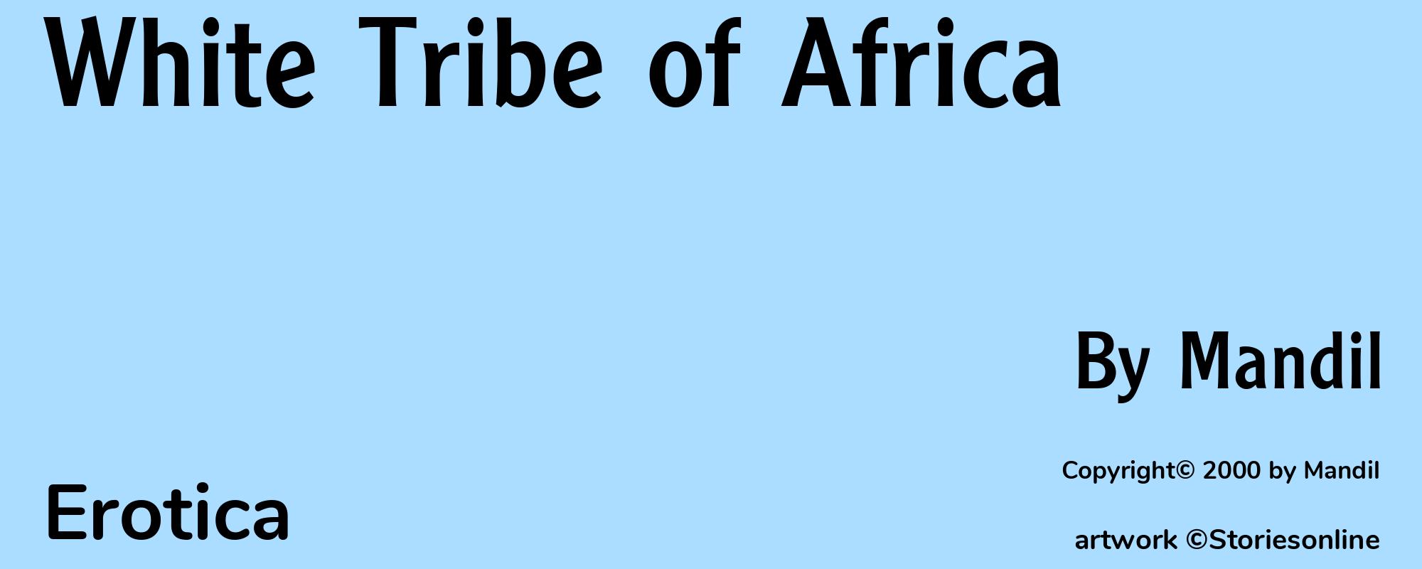 White Tribe of Africa - Cover