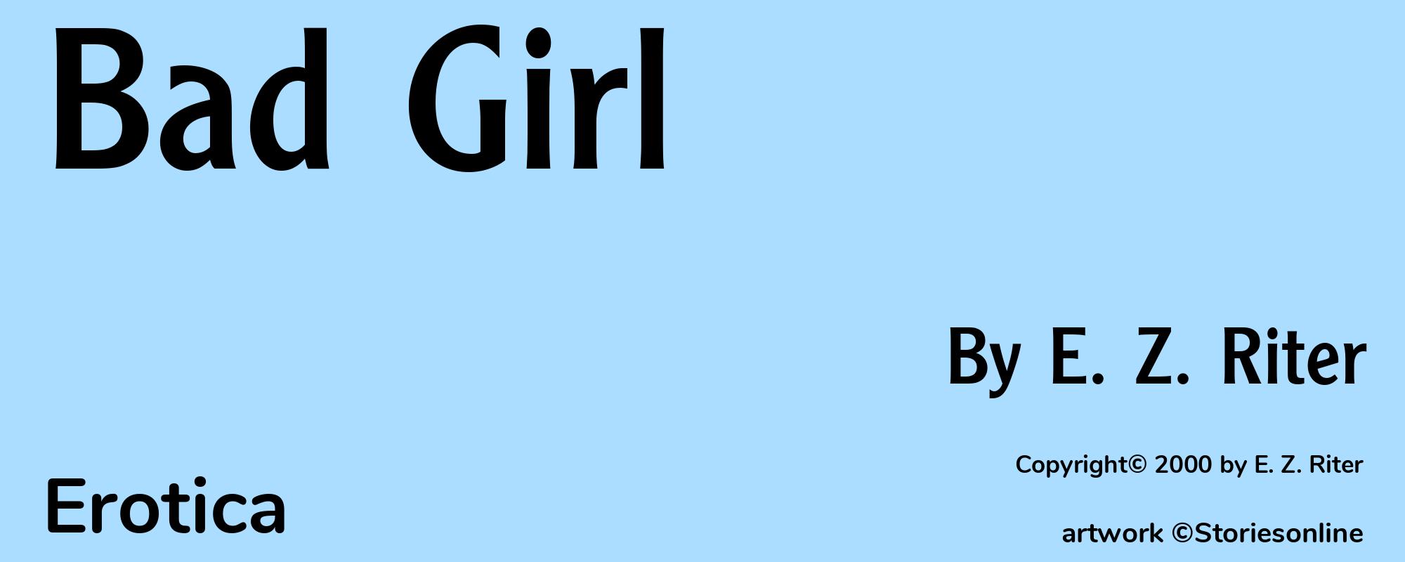 Bad Girl - Cover