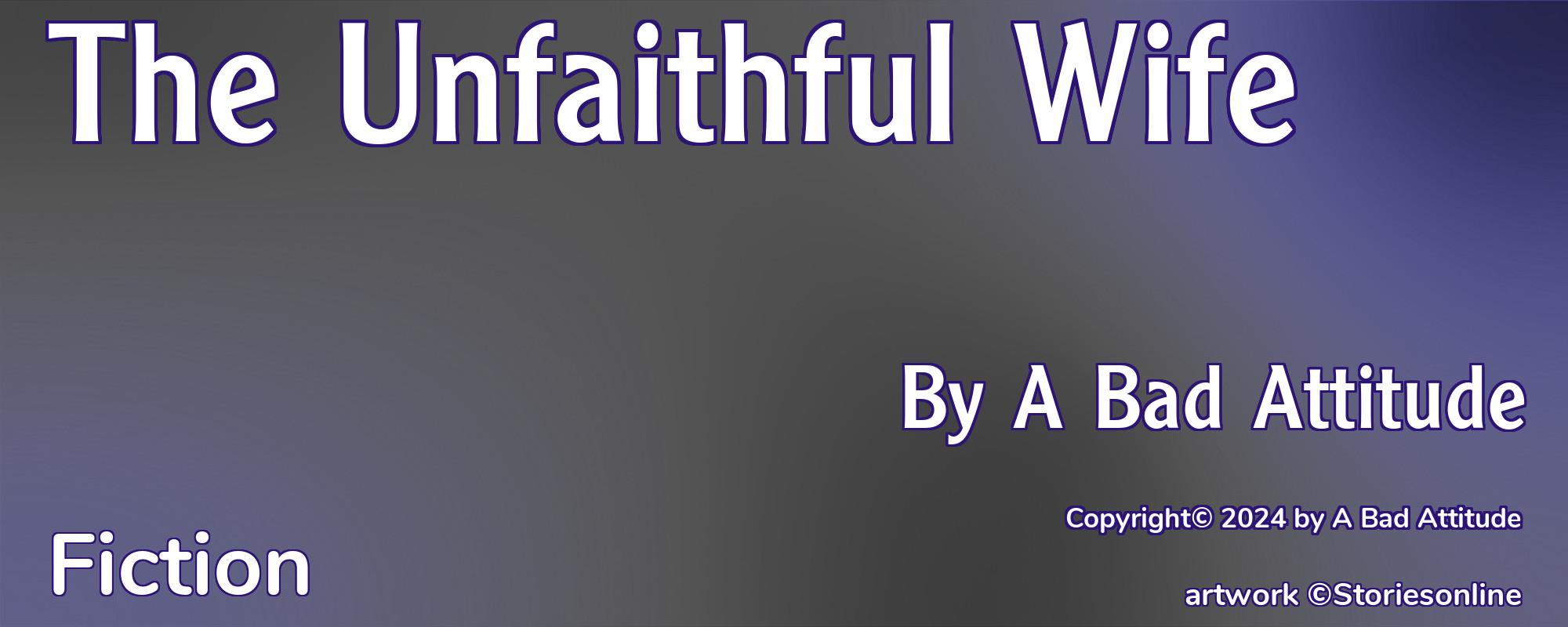 The Unfaithful Wife - Cover