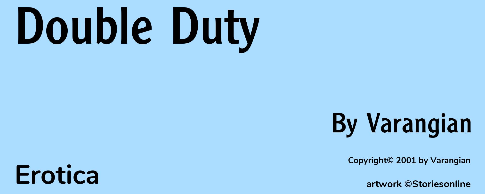 Double Duty - Cover