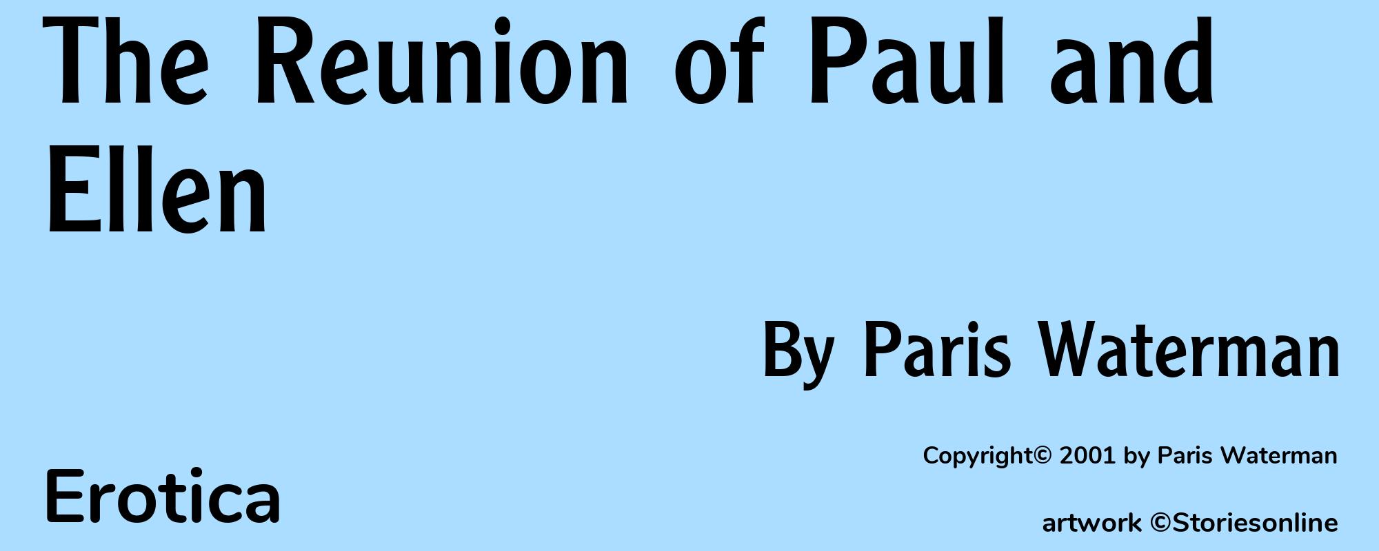 The Reunion of Paul and Ellen - Cover