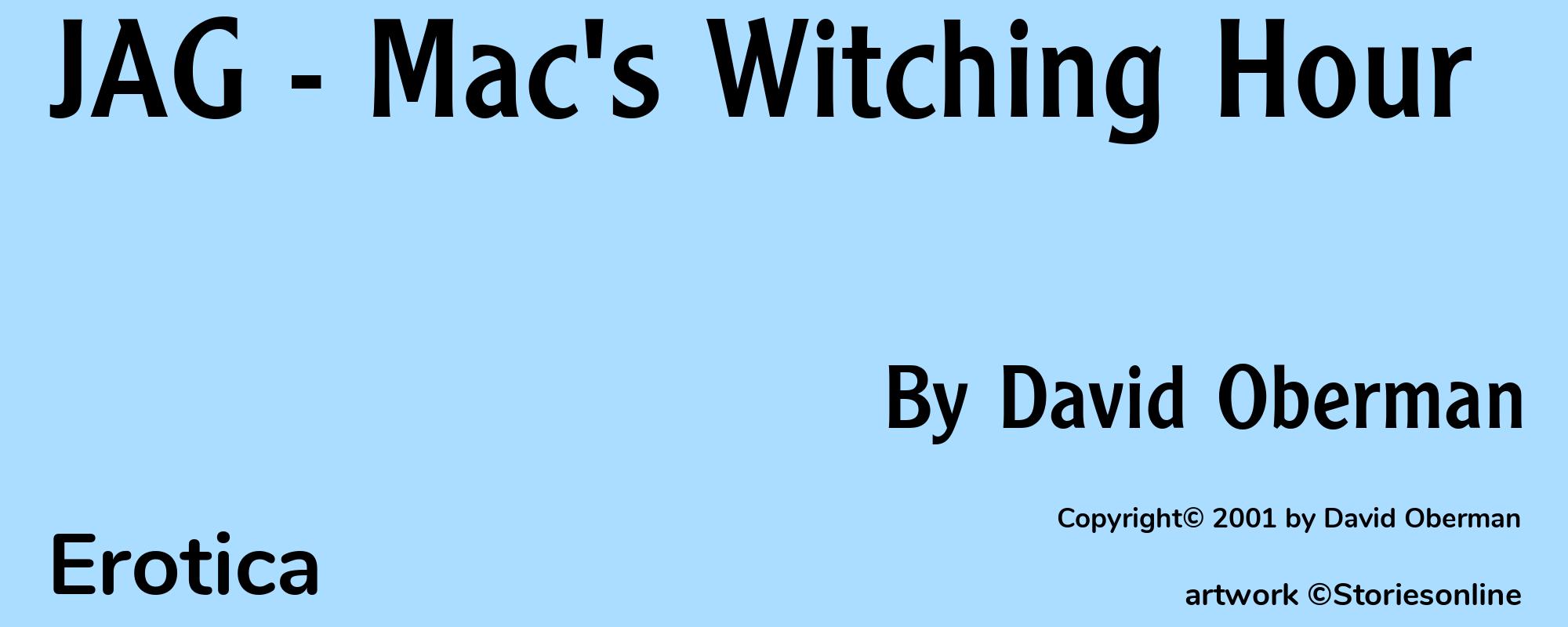 JAG - Mac's Witching Hour - Cover