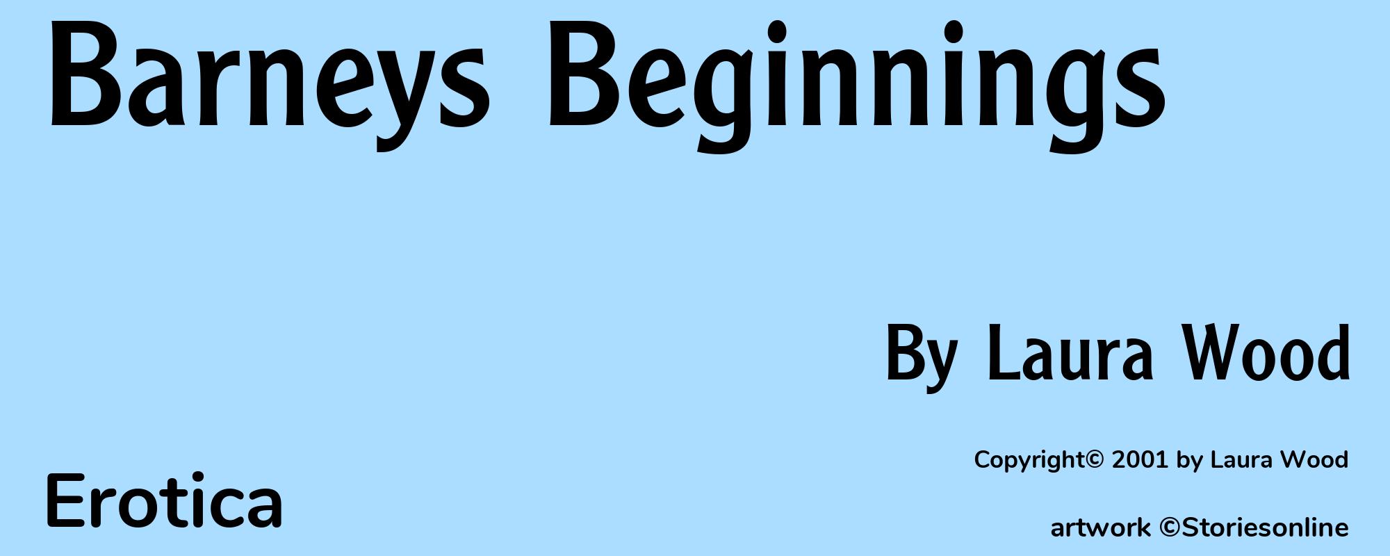 Barneys Beginnings - Cover