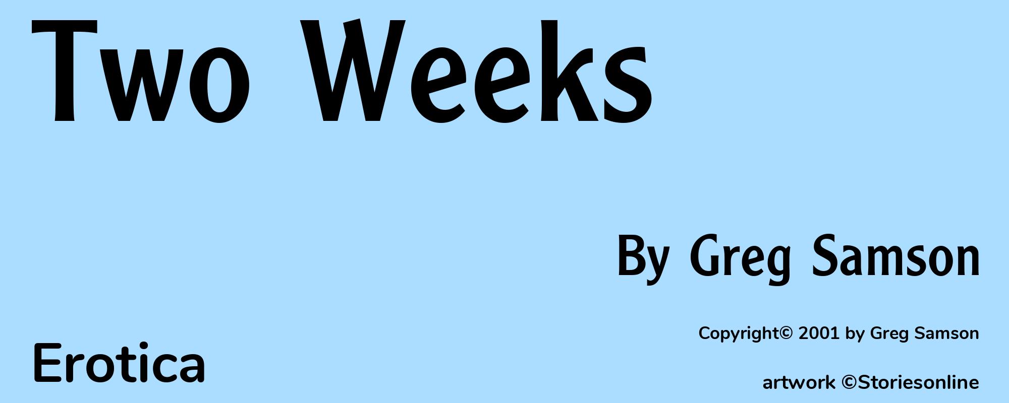 Two Weeks - Cover