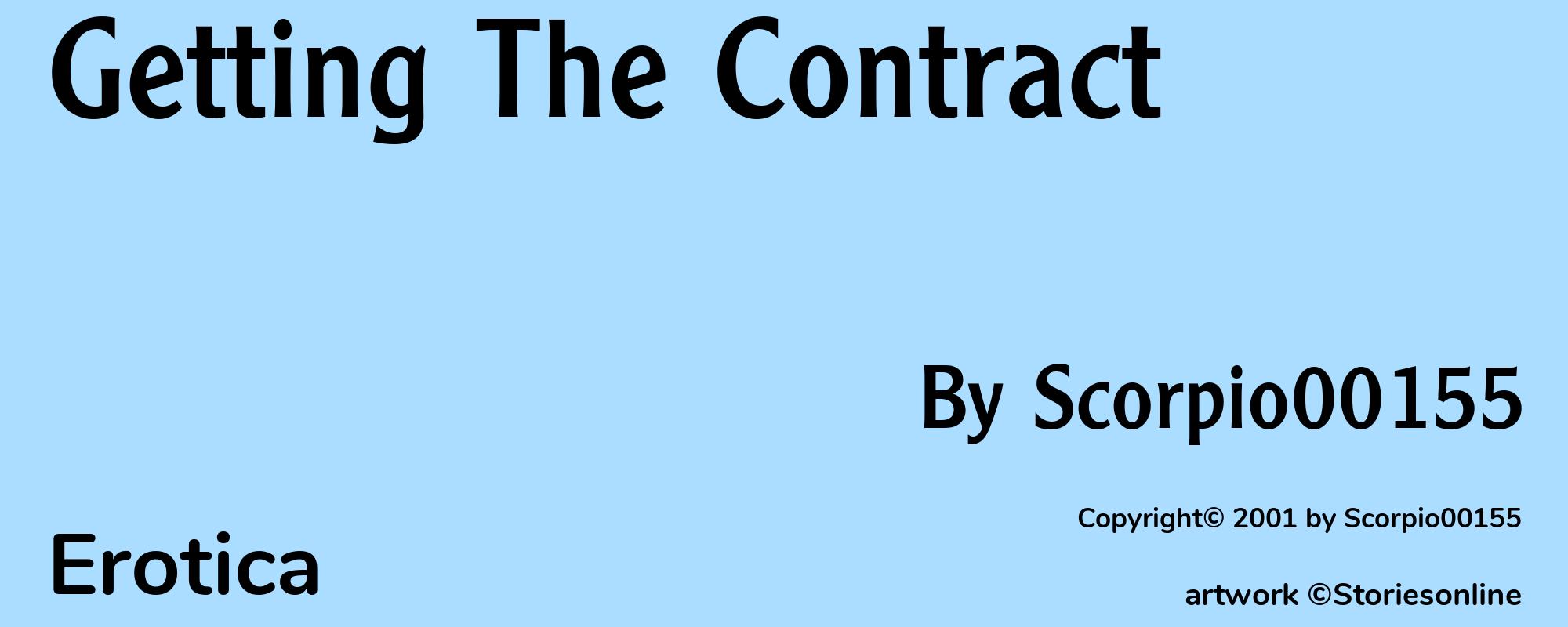 Getting The Contract - Cover