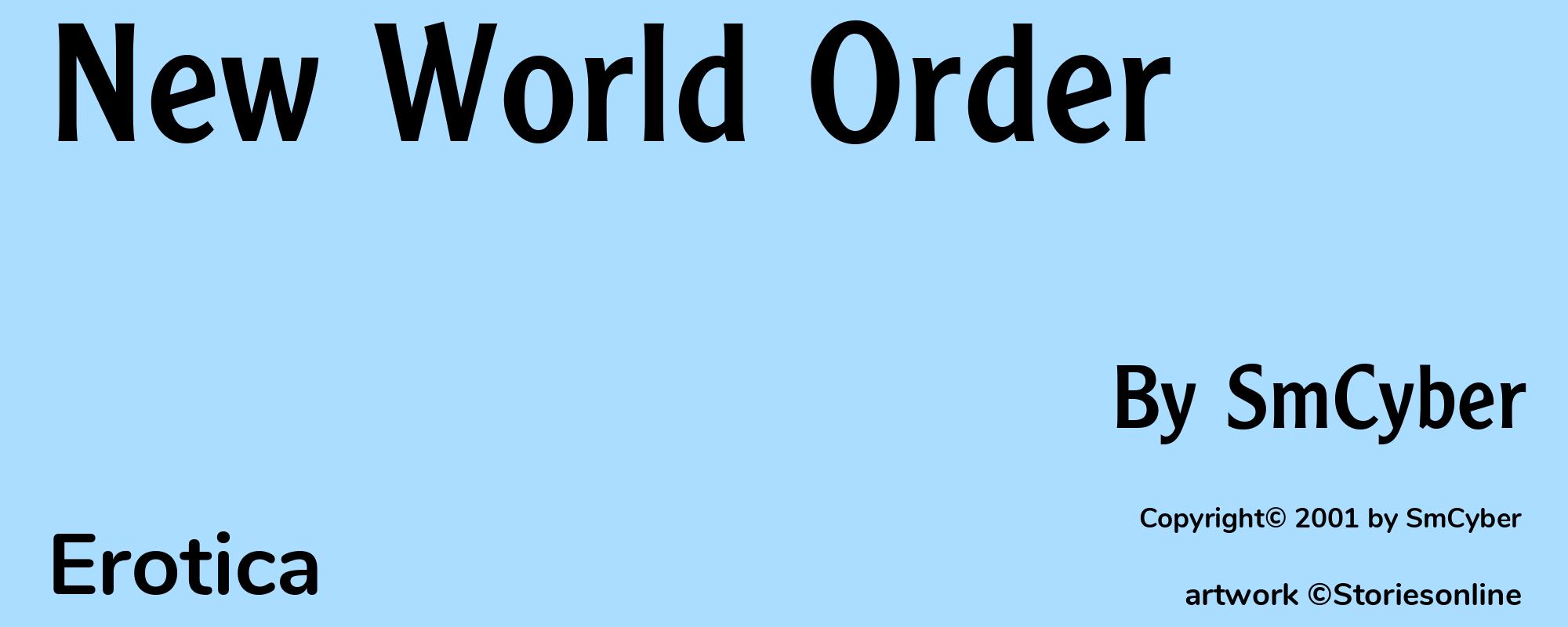 New World Order - Cover