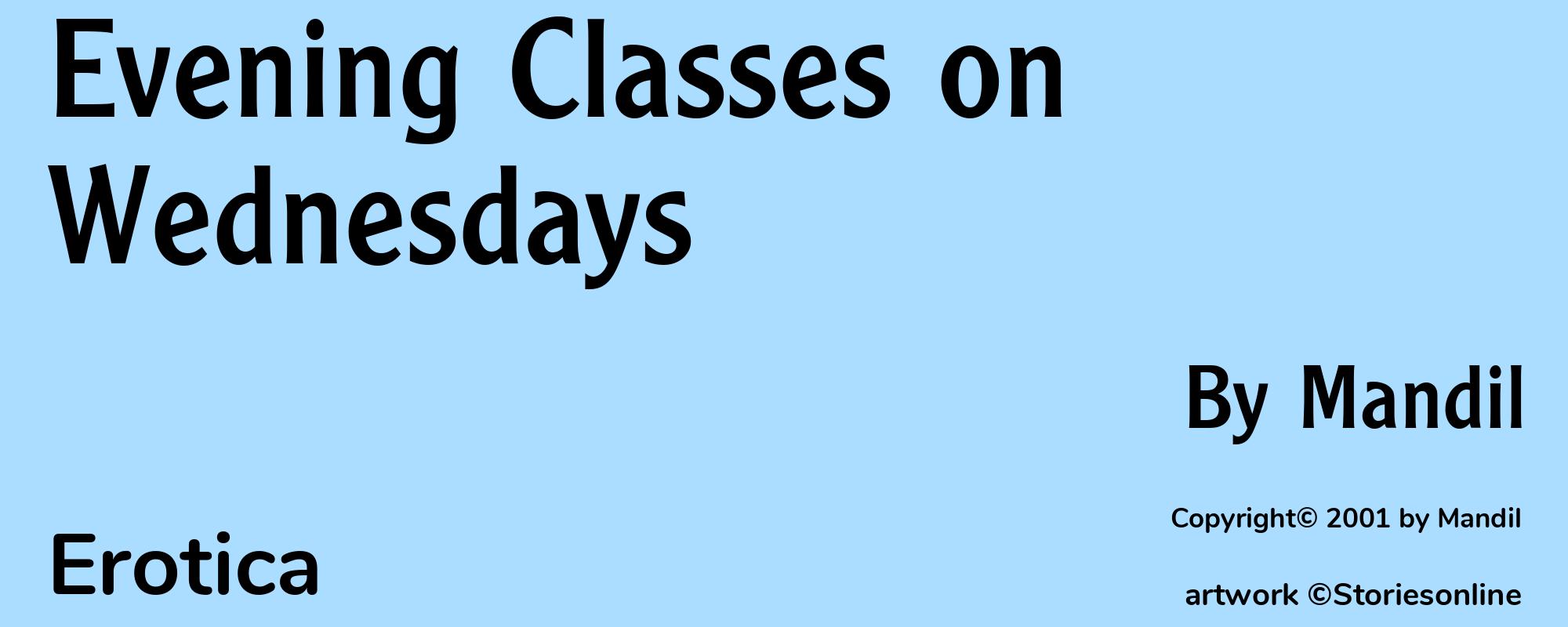Evening Classes on Wednesdays - Cover