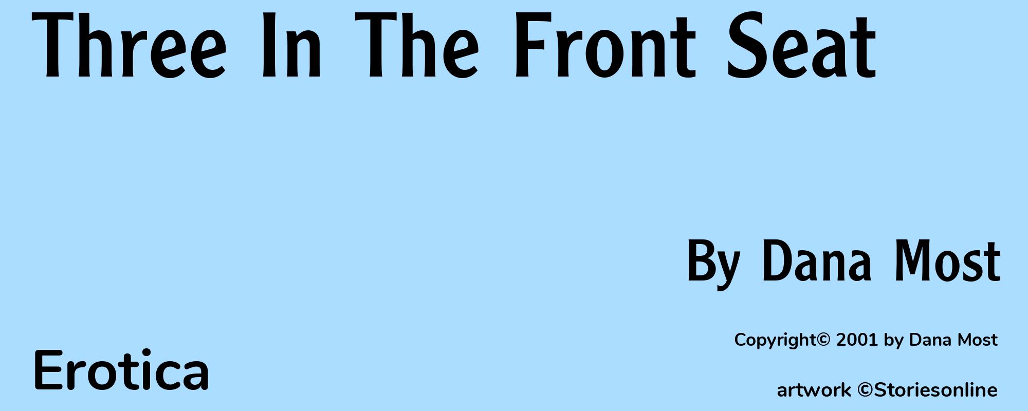Three In The Front Seat - Cover