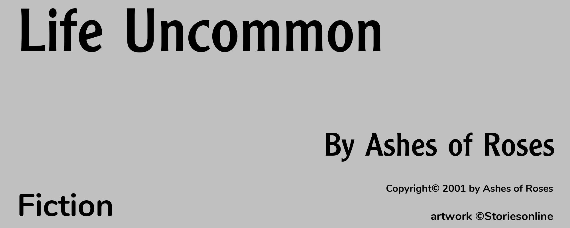 Life Uncommon - Cover