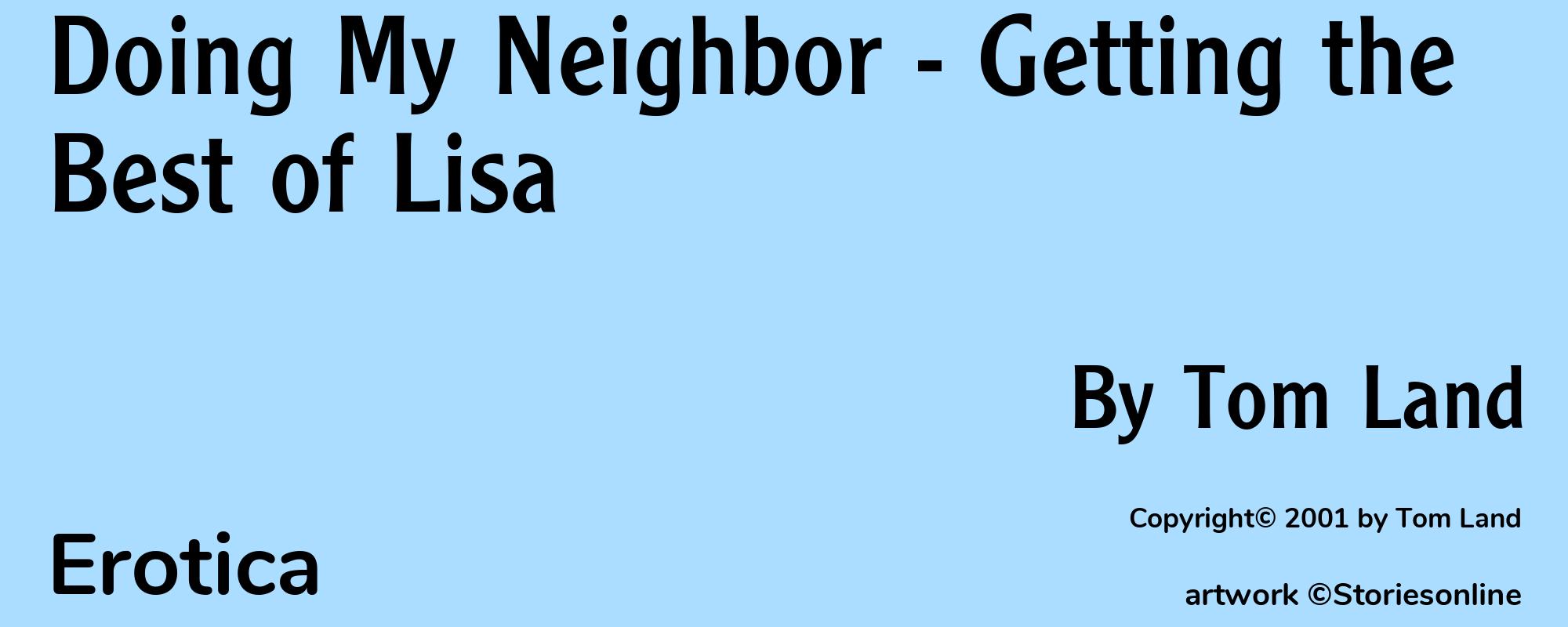 Doing My Neighbor - Getting the Best of Lisa - Cover