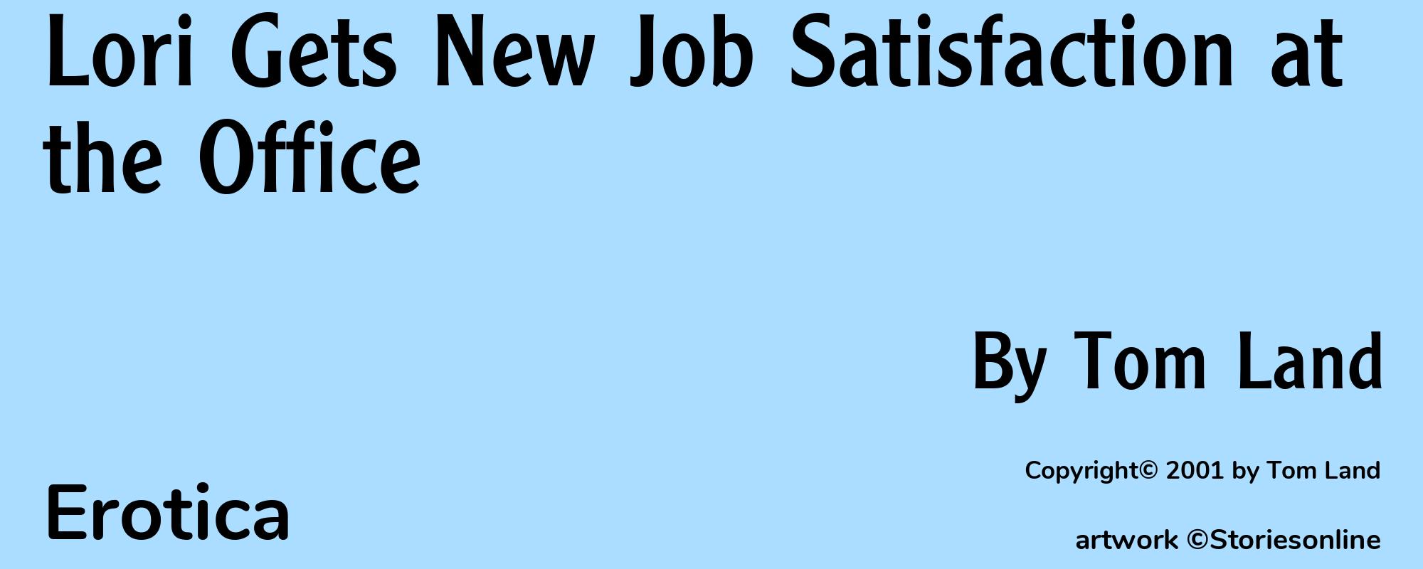 Lori Gets New Job Satisfaction at the Office - Cover