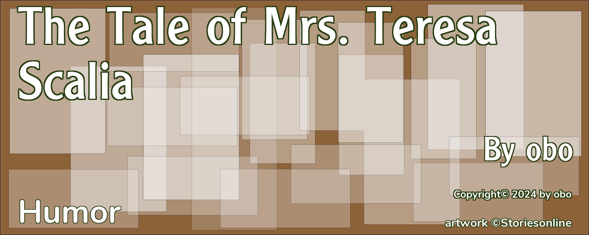 The Tale of Mrs. Teresa Scalia - Cover