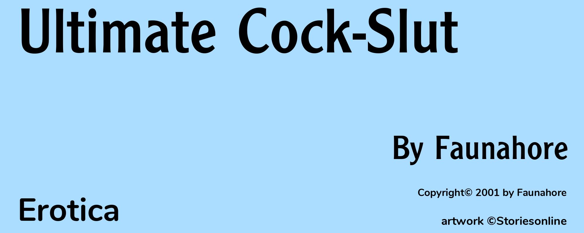 Ultimate Cock-Slut - Cover