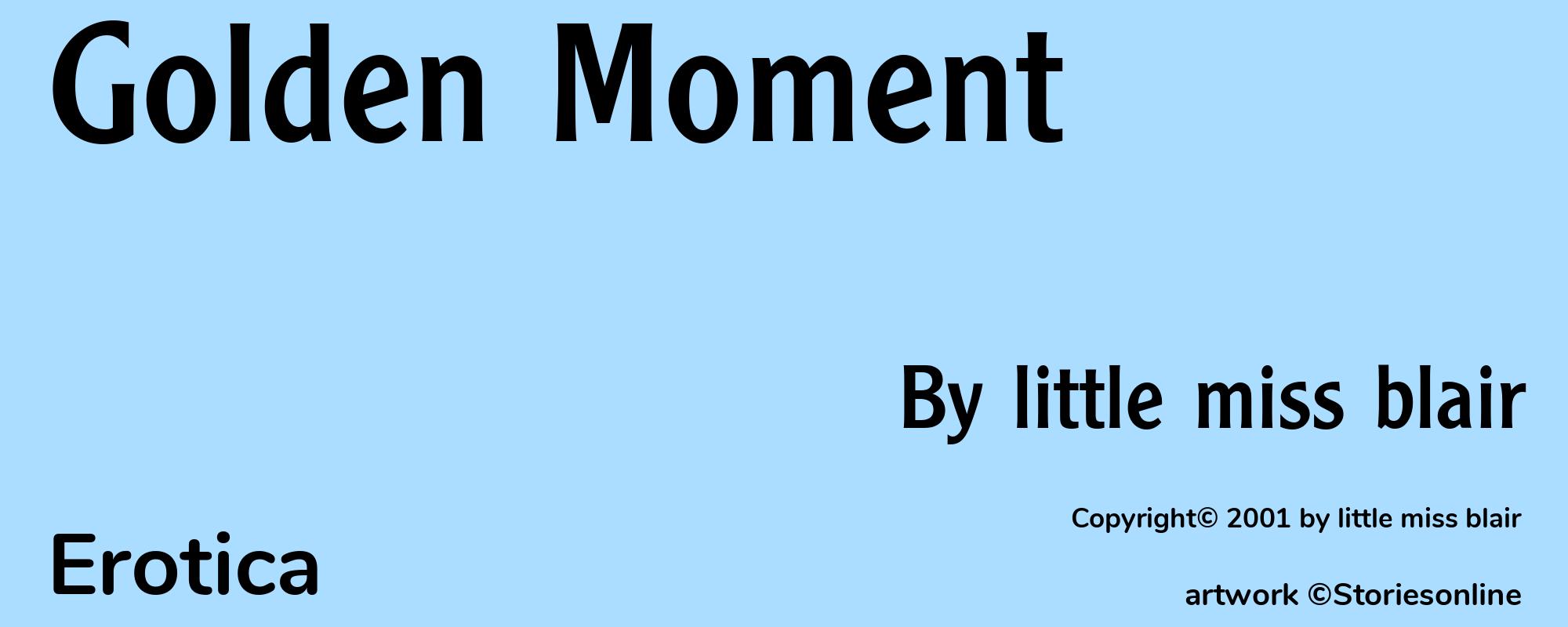 Golden Moment - Cover