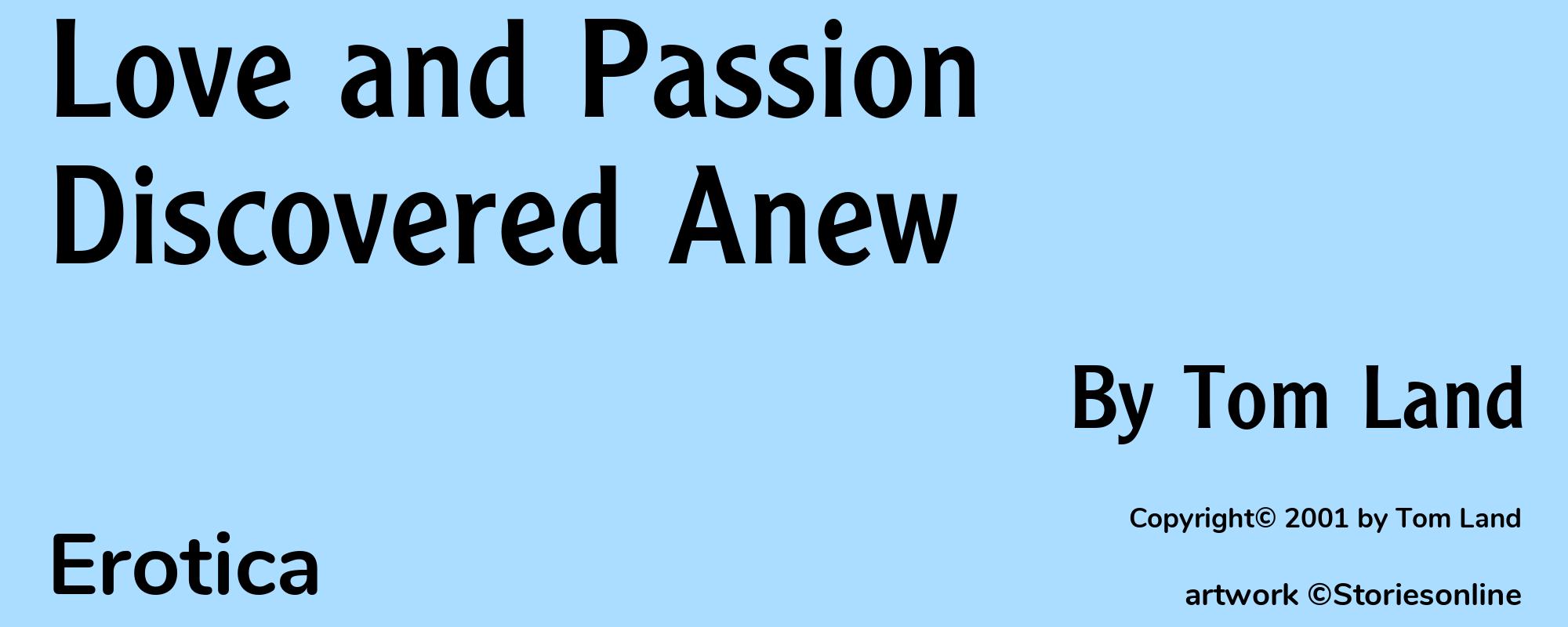 Love and Passion Discovered Anew - Cover