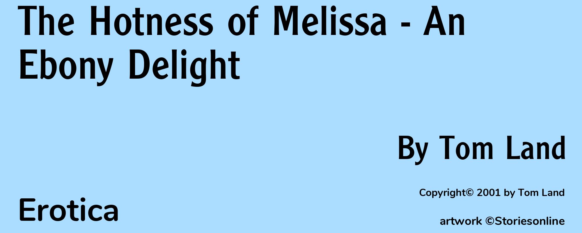 The Hotness of Melissa - An Ebony Delight - Cover