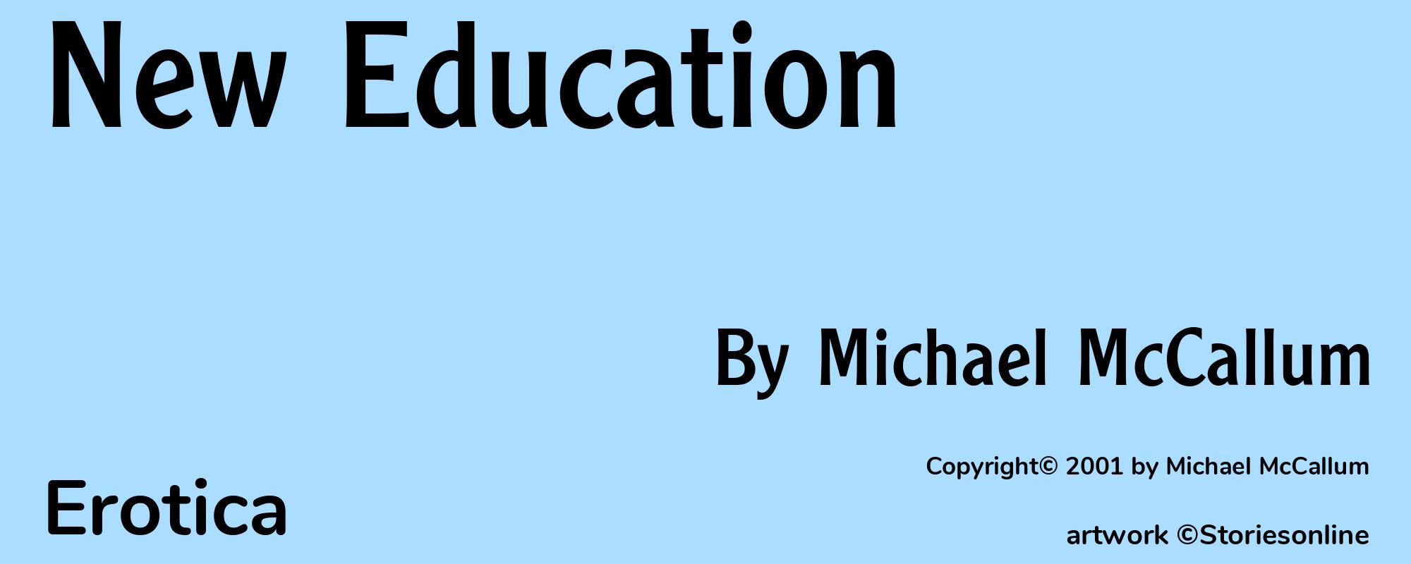 New Education - Cover