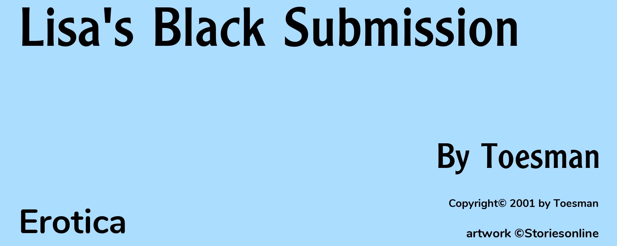 Lisa's Black Submission - Cover