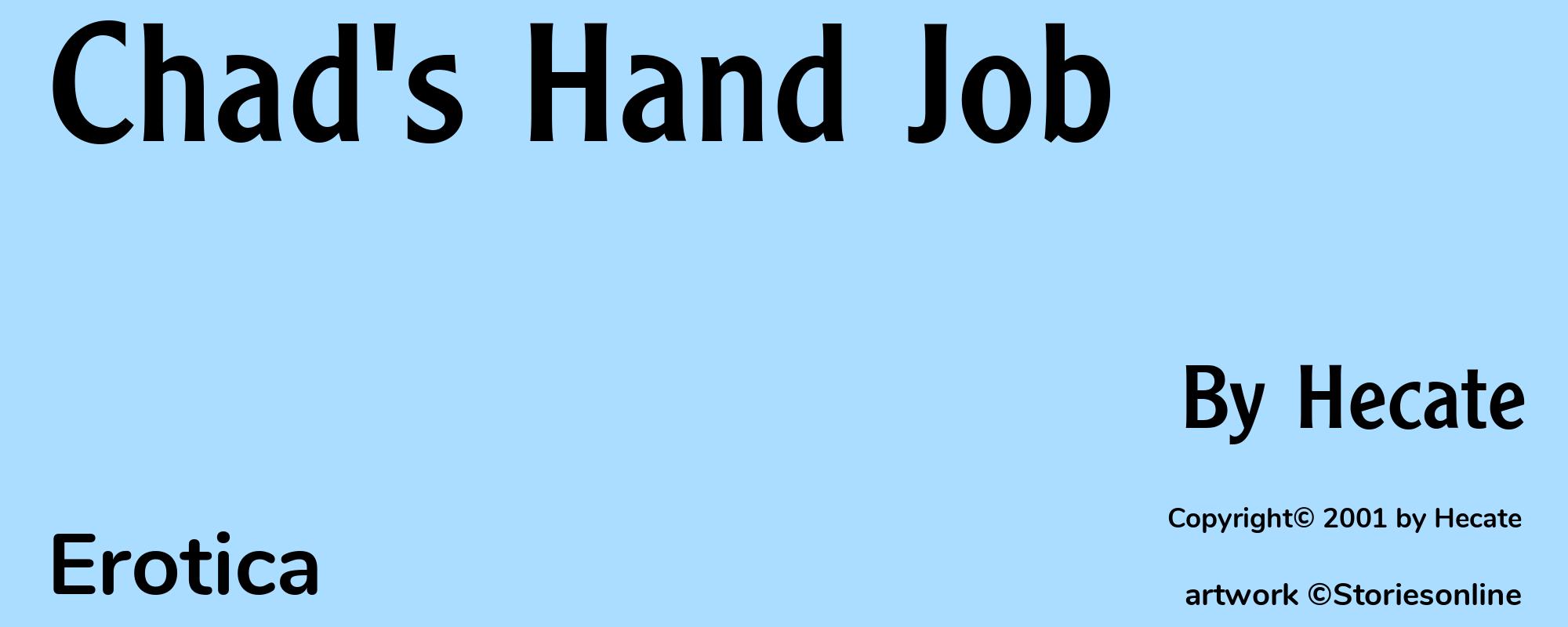 Chad's Hand Job - Cover