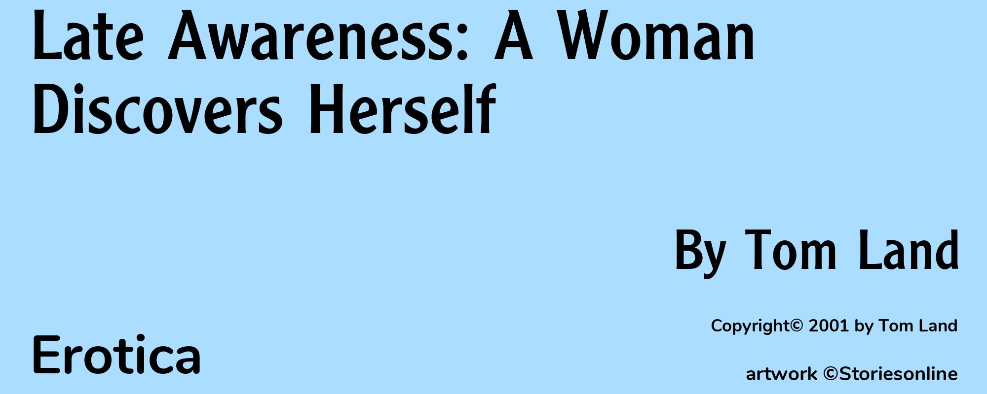 Late Awareness: A Woman Discovers Herself - Cover