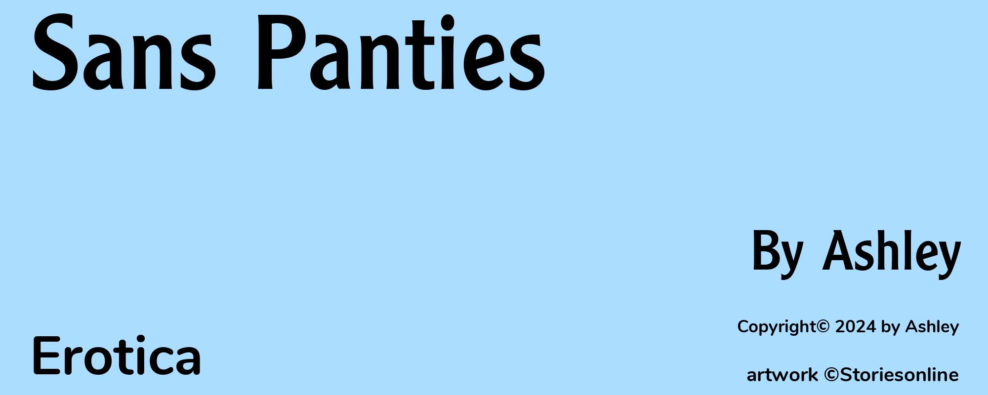 Sans Panties - Cover