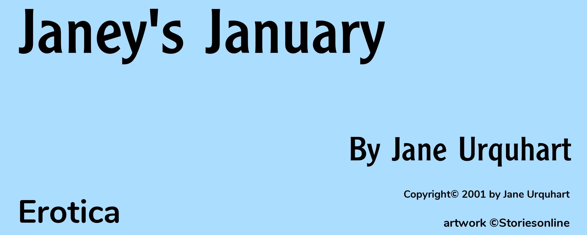 Janey's January - Cover