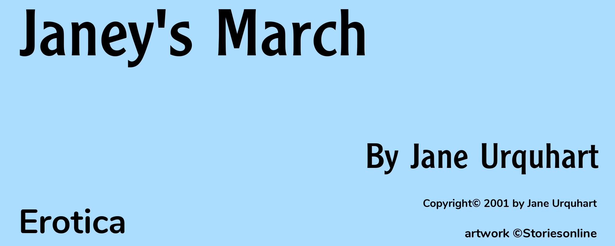 Janey's March - Cover