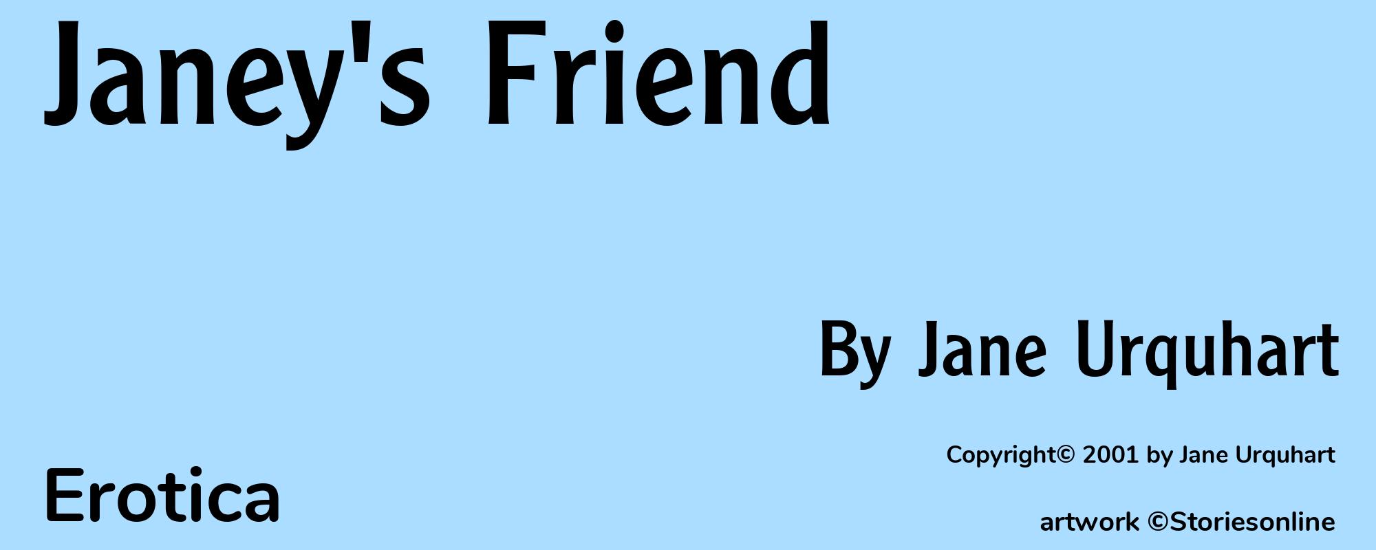 Janey's Friend - Cover