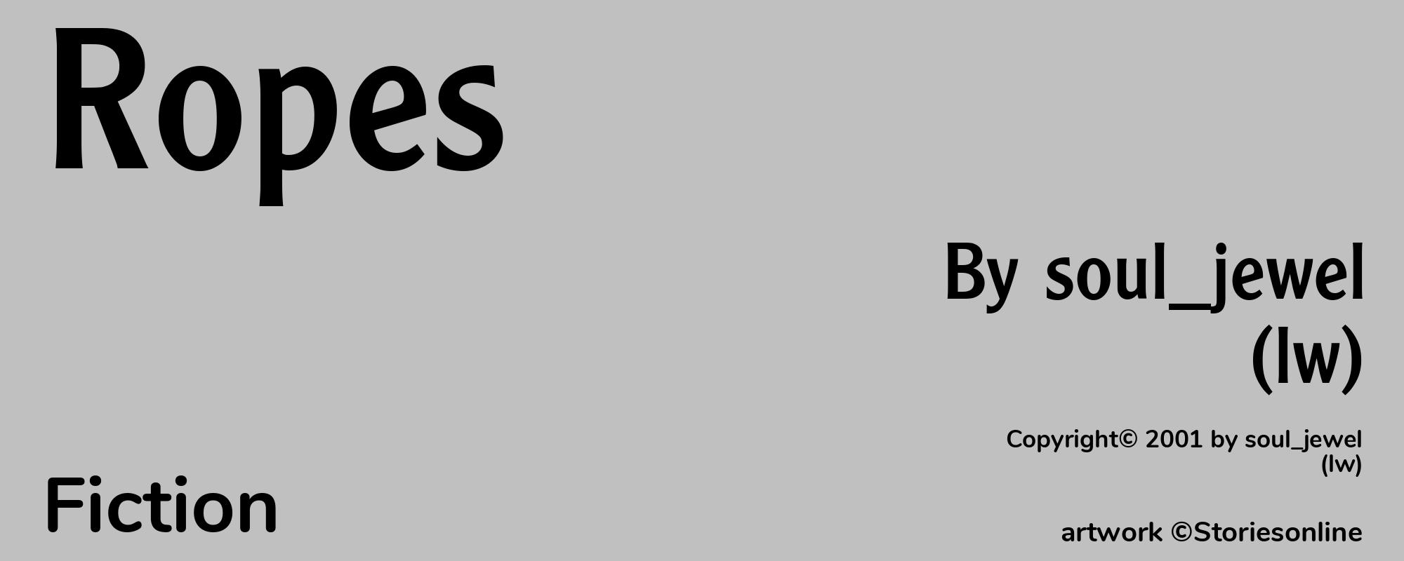 Ropes - Cover