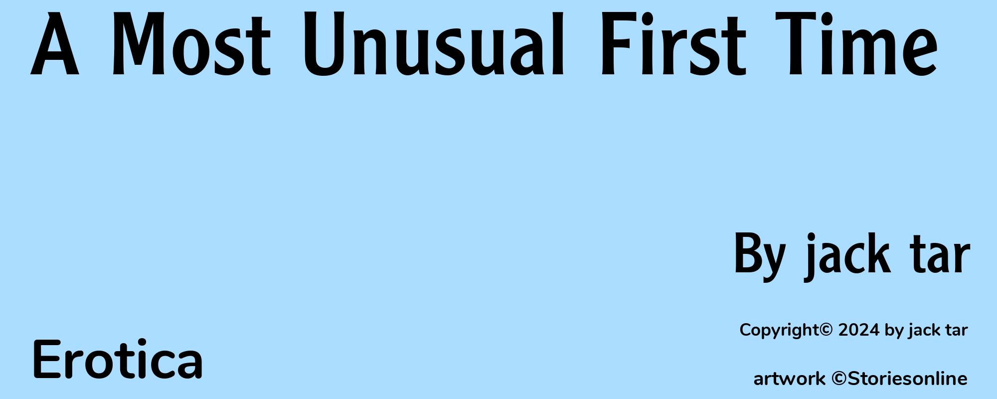 A Most Unusual First Time - Cover