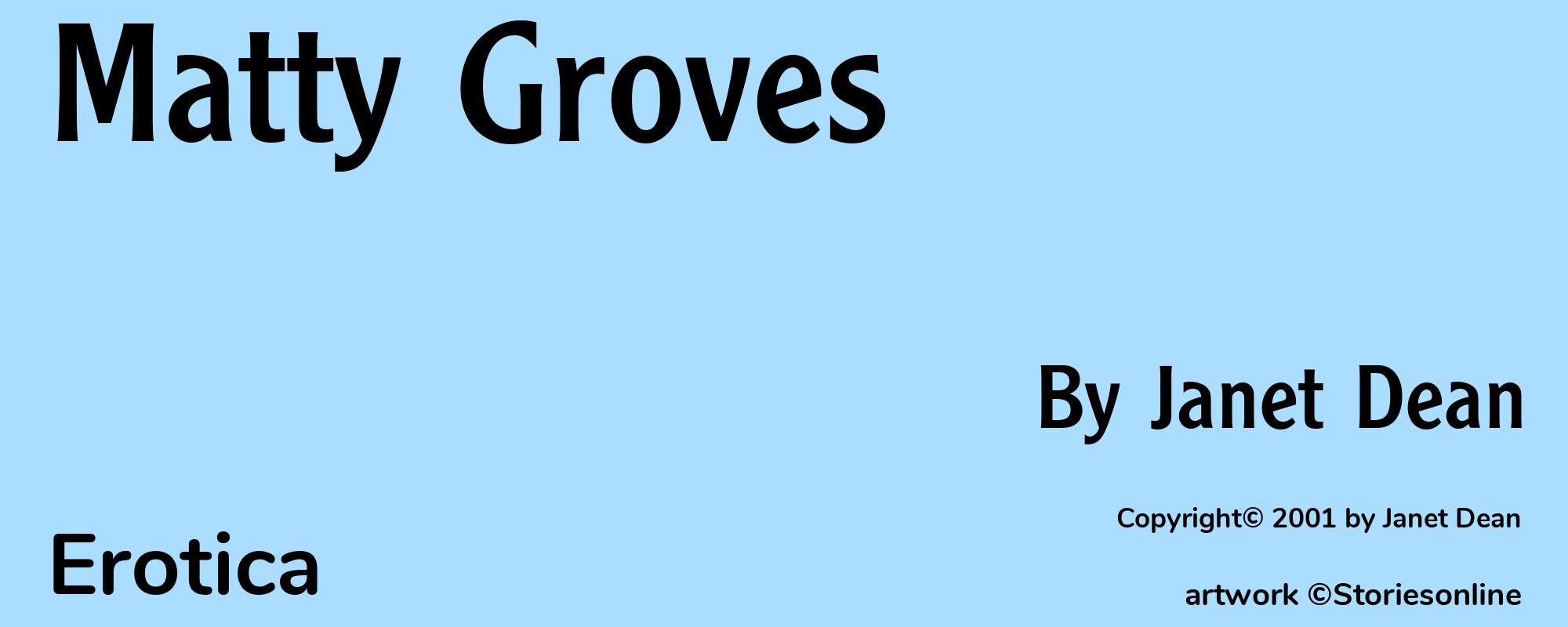 Matty Groves - Cover