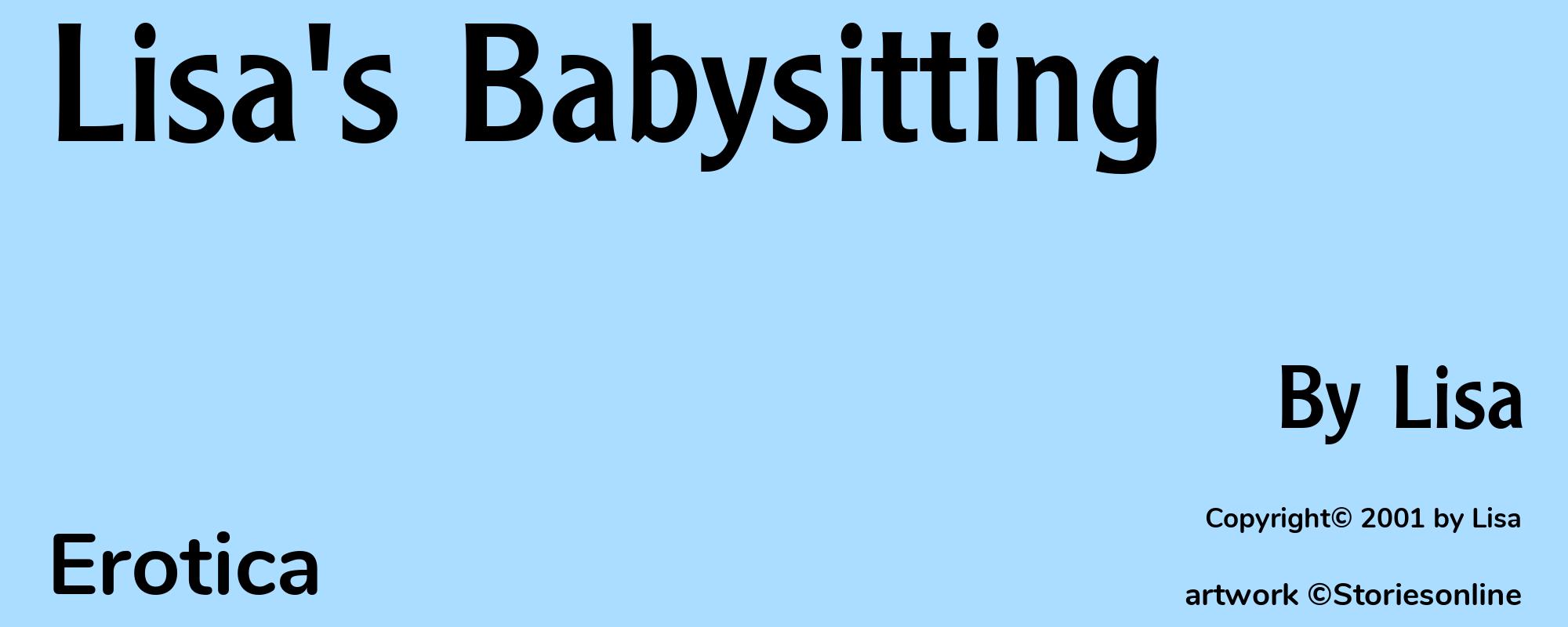 Lisa's Babysitting - Cover