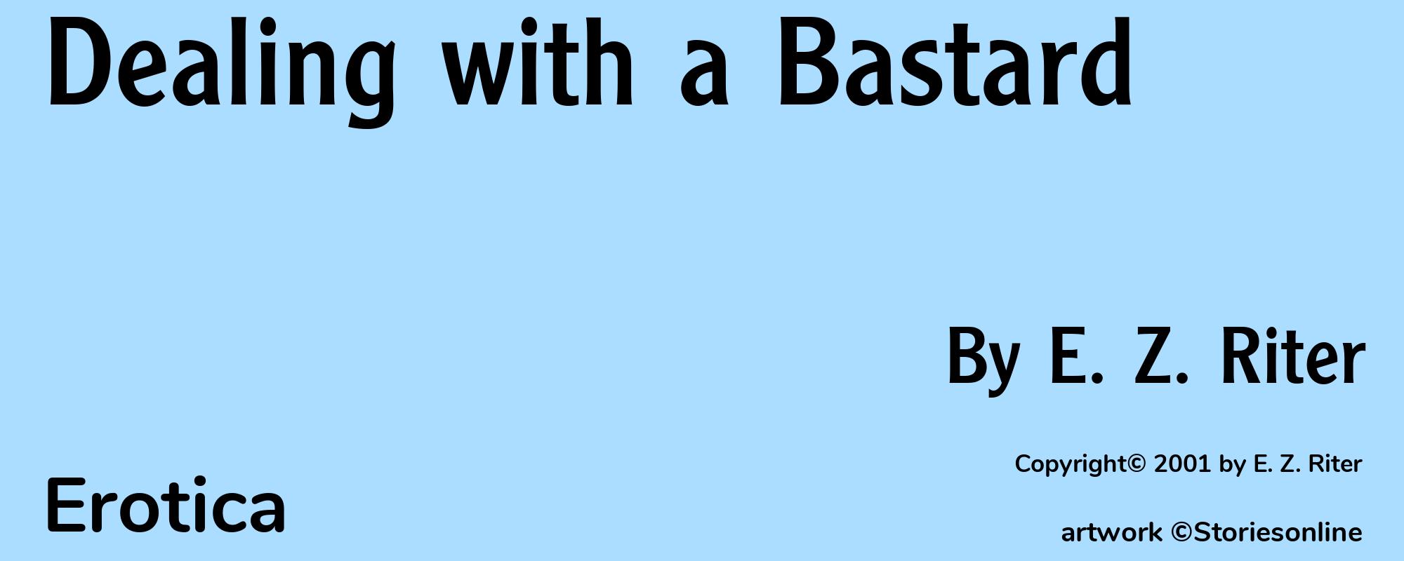 Dealing with a Bastard - Cover