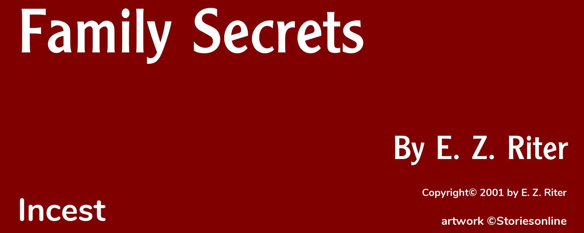 Family Secrets - Cover