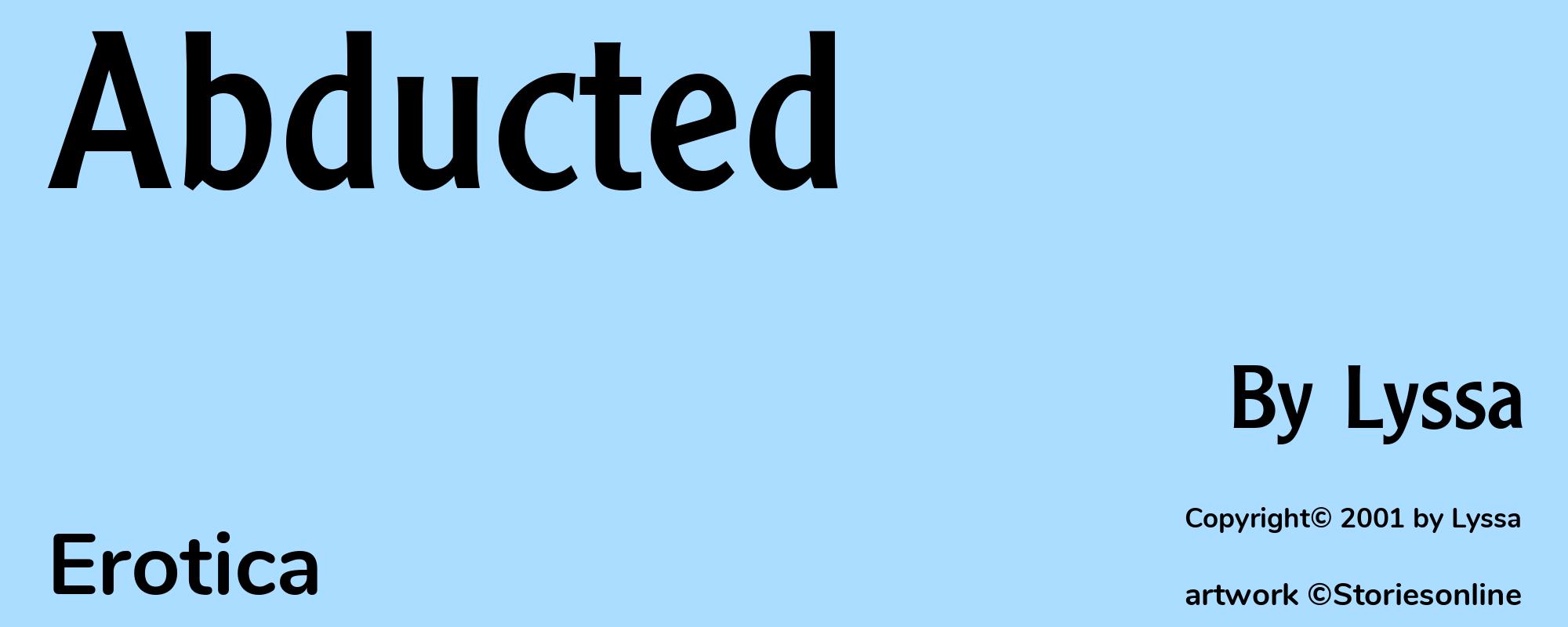 Abducted - Cover