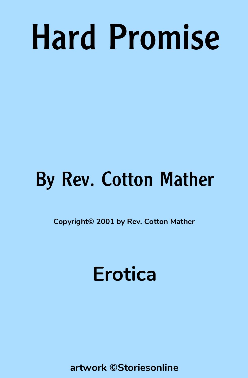 Erotica Sex Story: Hard Promise: Chapter 5 by Rev. Cotton Mather