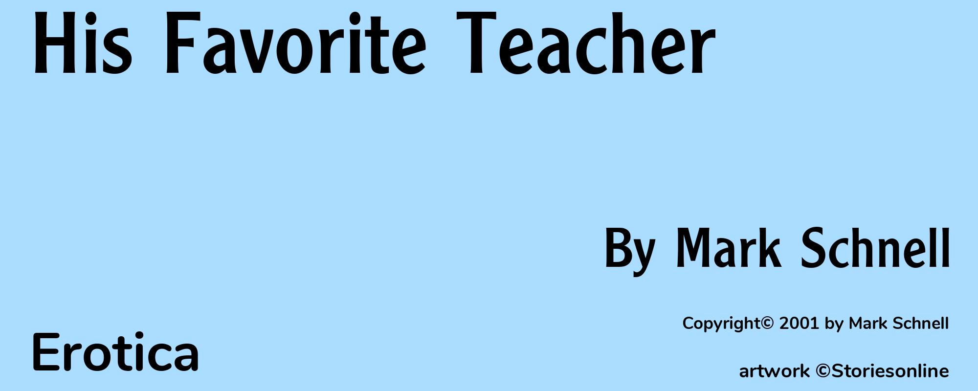 His Favorite Teacher - Cover