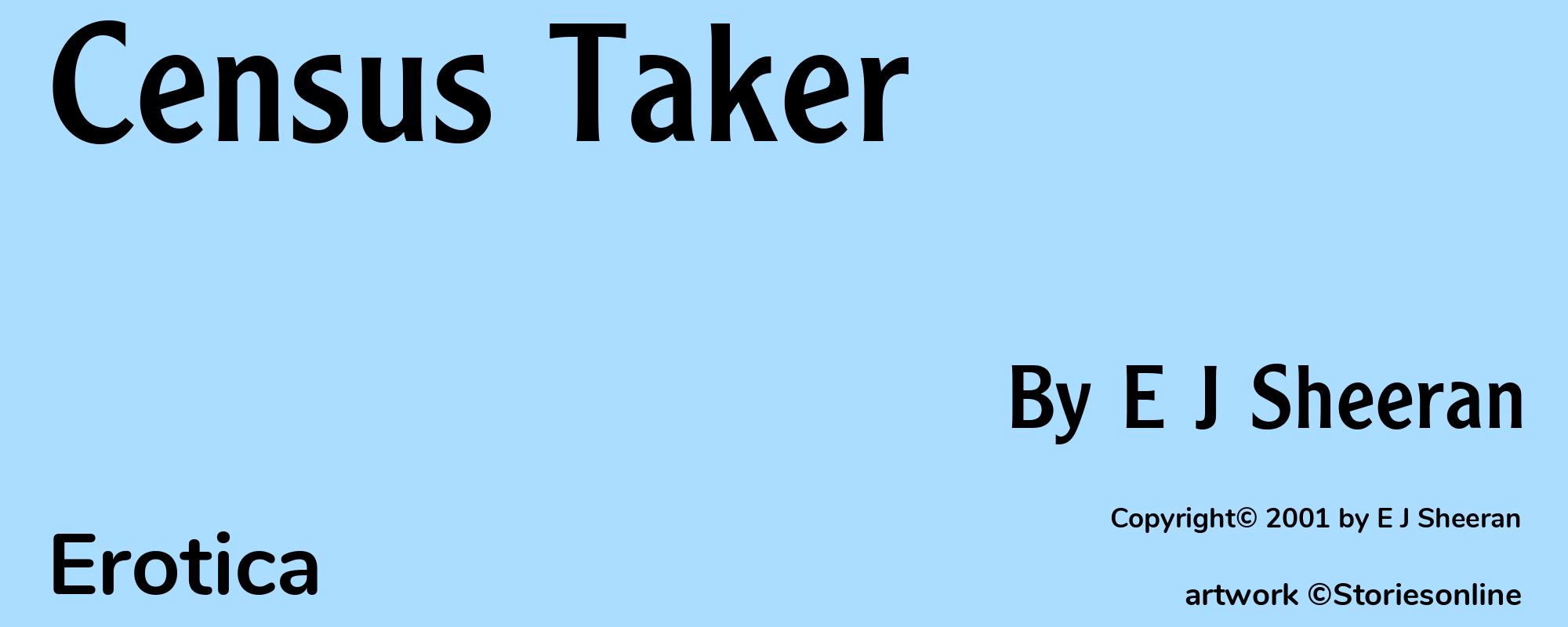 Census Taker - Cover