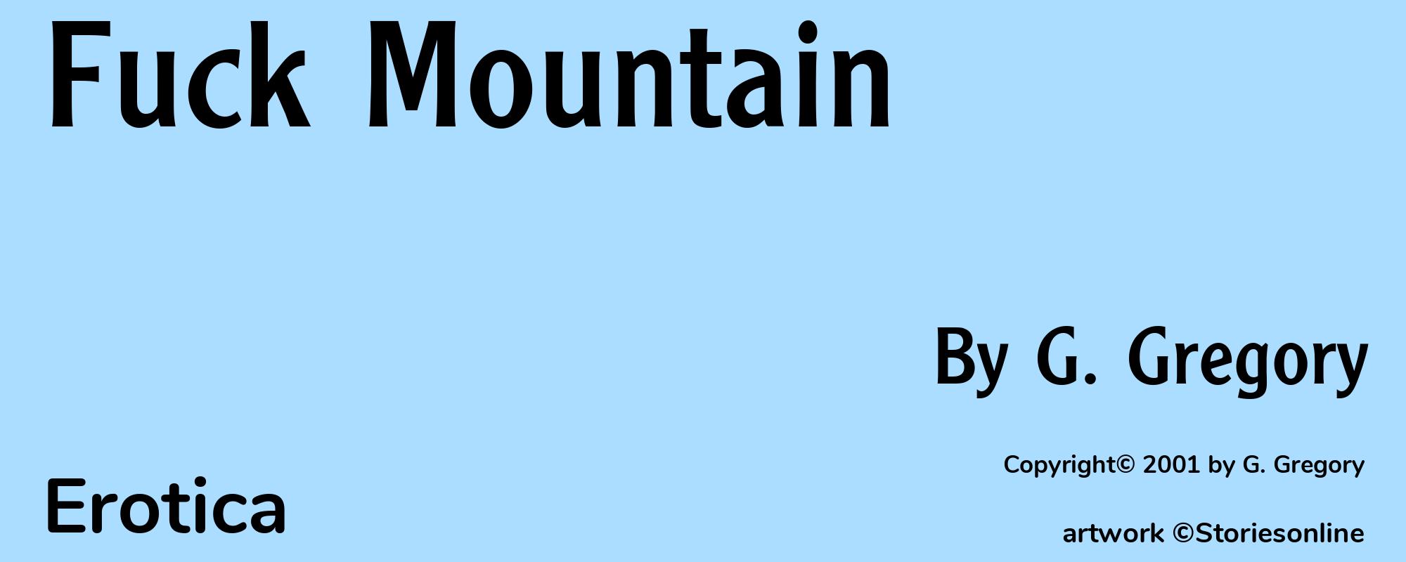 Fuck Mountain - Cover