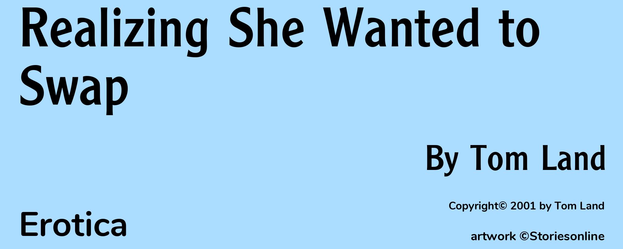 Realizing She Wanted to Swap - Cover