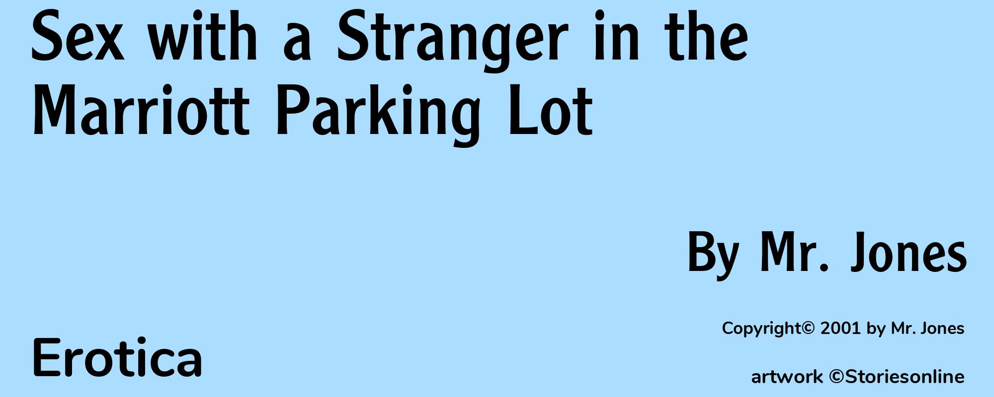 Sex with a Stranger in the Marriott Parking Lot - Cover