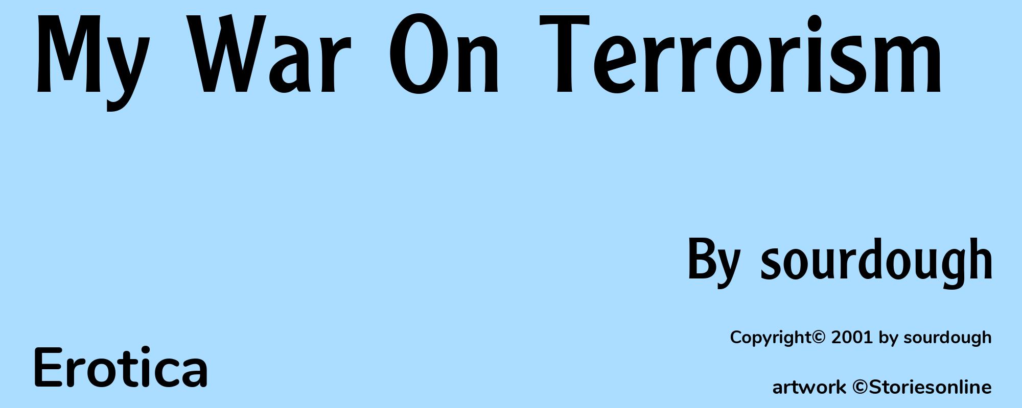 My War On Terrorism - Cover