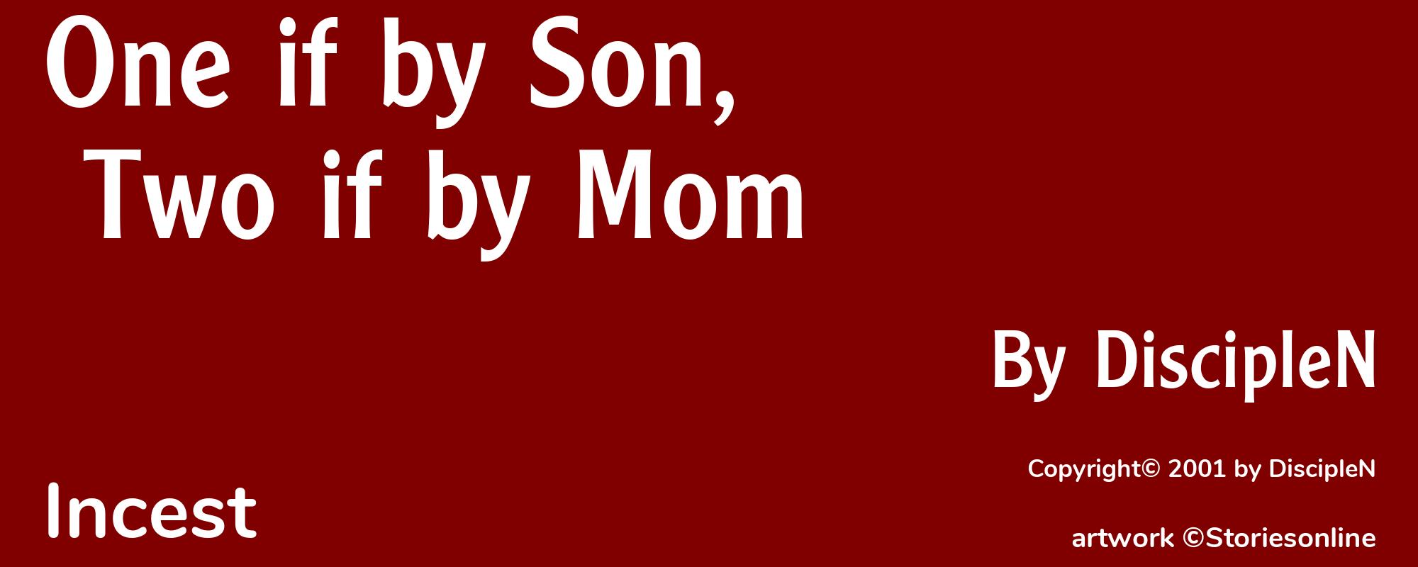 One if by Son, Two if by Mom - Cover