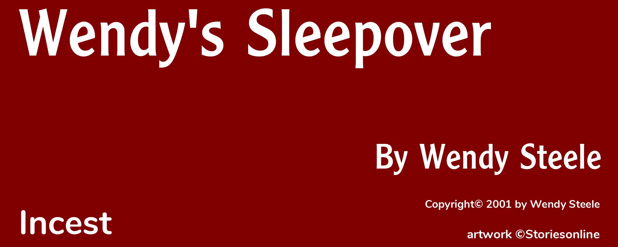 Wendy's Sleepover - Cover