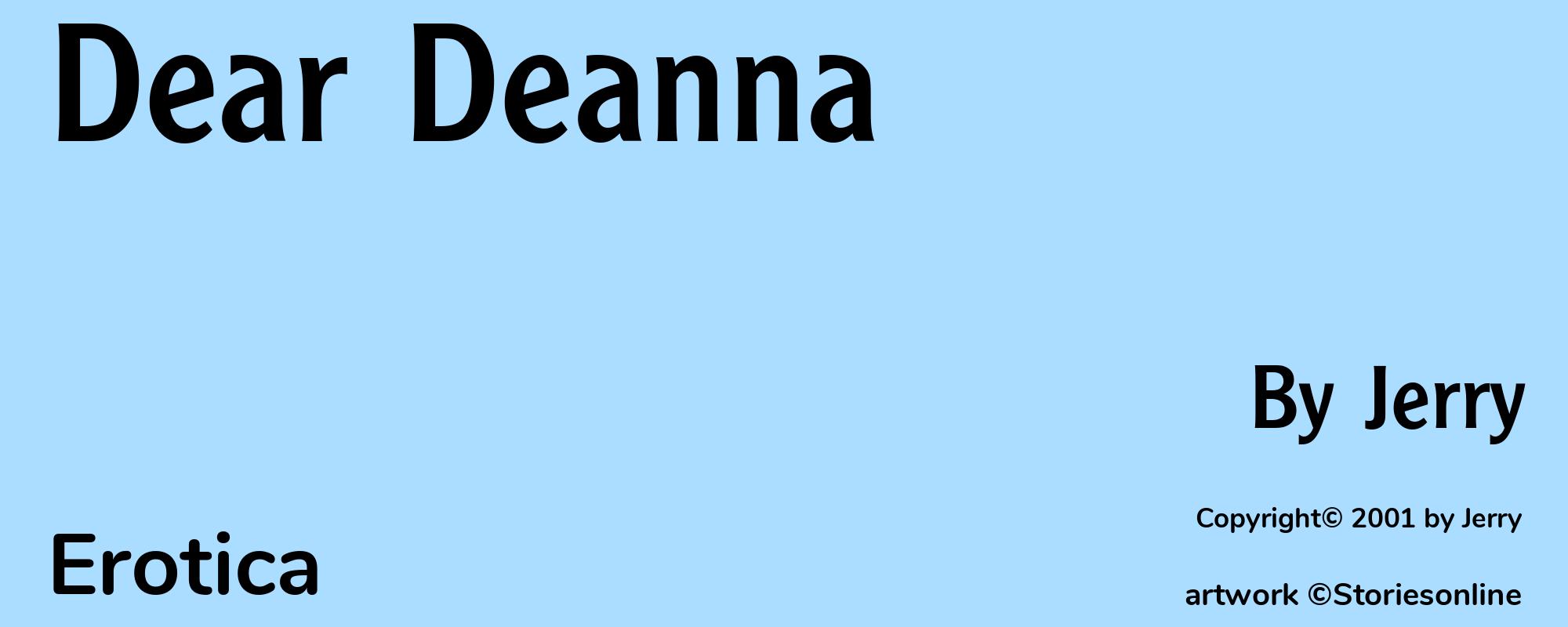 Dear Deanna - Cover