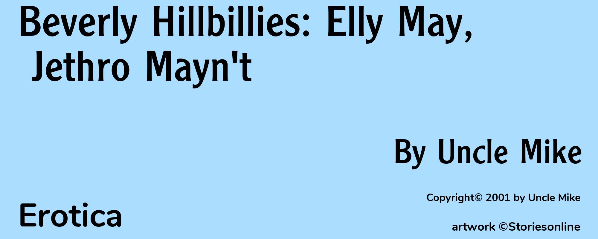 Beverly Hillbillies: Elly May, Jethro Mayn't - Cover